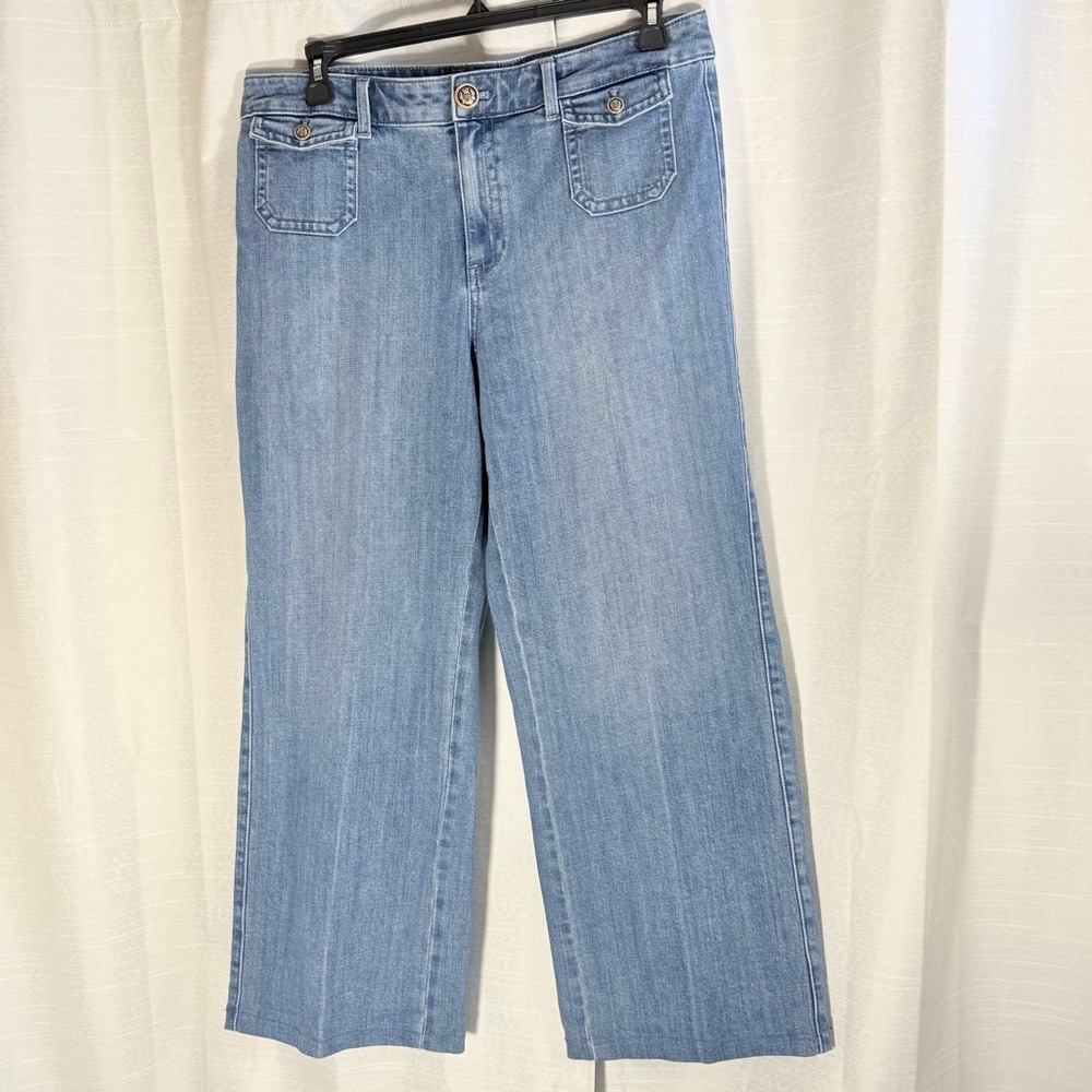 Talbots‎ Classic Blue Jeans Trousers size 12 - Picture 2 of 9